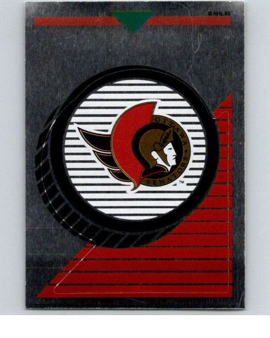 1993-94 Panini Stickers Hockey  #111 Senators Logo   V83512 Image 1