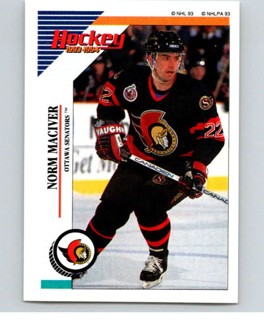 1993-94 Panini Stickers Hockey  #112 Norm Maciver  Ottawa Senators  V83516 Image 1