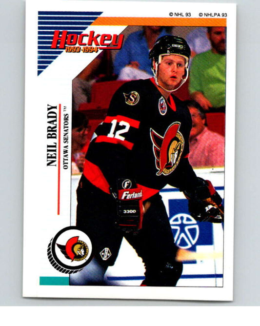 1993-94 Panini Stickers Hockey  #119 Neil Brady  Ottawa Senators  V83534 Image 1
