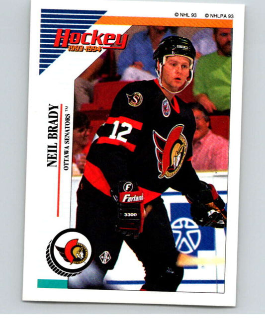 1993-94 Panini Stickers Hockey  #119 Neil Brady  Ottawa Senators  V83535 Image 1