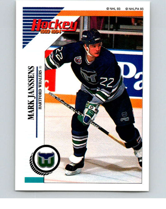1993-94 Panini Stickers Hockey  #127 Mark Janssens  Hartford Whalers  V83555 Image 1