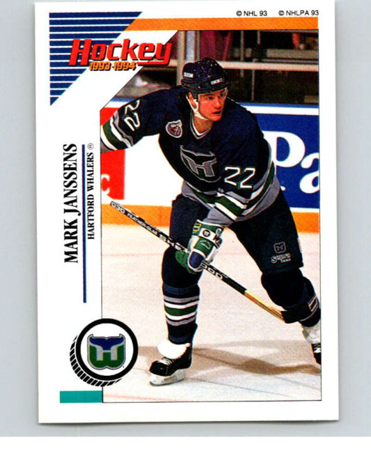 1993-94 Panini Stickers Hockey  #127 Mark Janssens  Hartford Whalers  V83557 Image 1
