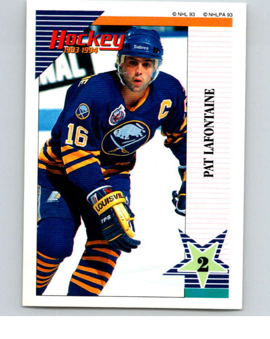 1993-94 Panini Stickers Hockey  #137 Pat LaFontaine  Buffalo Sabres  V83581 Image 1