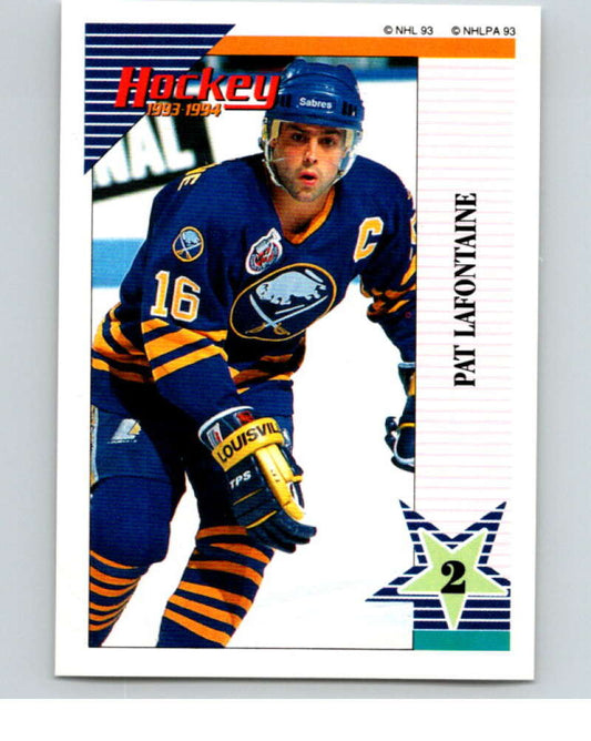 1993-94 Panini Stickers Hockey  #137 Pat LaFontaine  Buffalo Sabres  V83582 Image 1