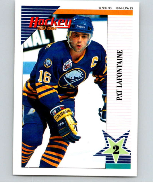 1993-94 Panini Stickers Hockey  #137 Pat LaFontaine  Buffalo Sabres  V83583 Image 1