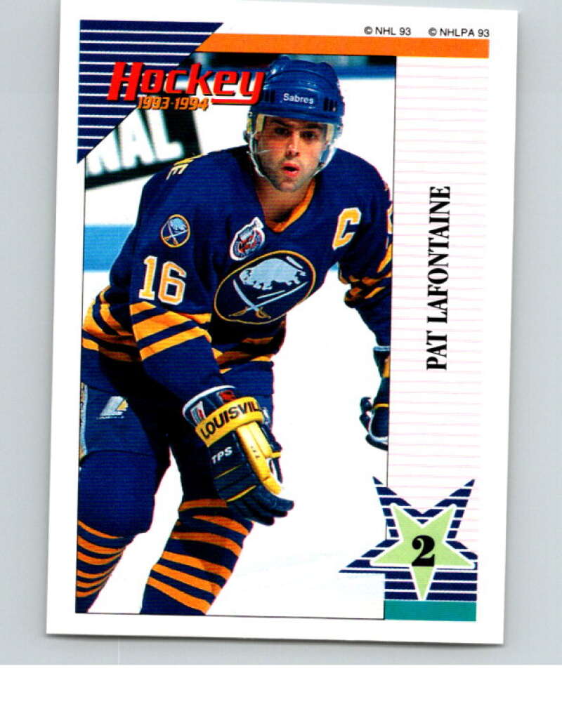 1993-94 Panini Stickers Hockey  #137 Pat LaFontaine  Buffalo Sabres  V83584 Image 1