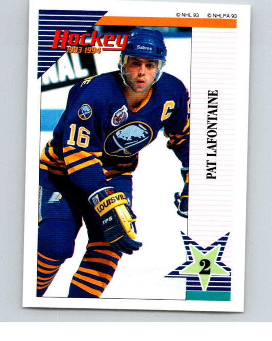 1993-94 Panini Stickers Hockey  #137 Pat LaFontaine  Buffalo Sabres  V83584 Image 1