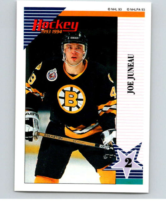 1993-94 Panini Stickers Hockey  #143 Joe Juneau   V83600 Image 1