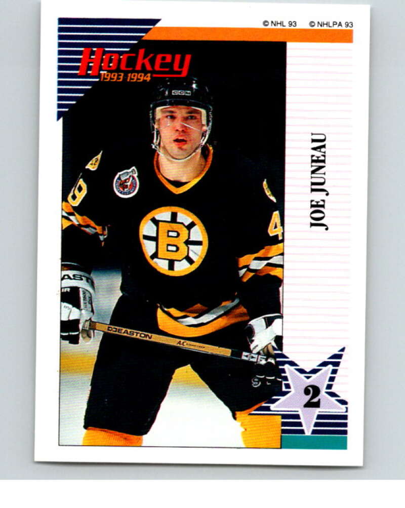 1993-94 Panini Stickers Hockey  #143 Joe Juneau   V83601 Image 1