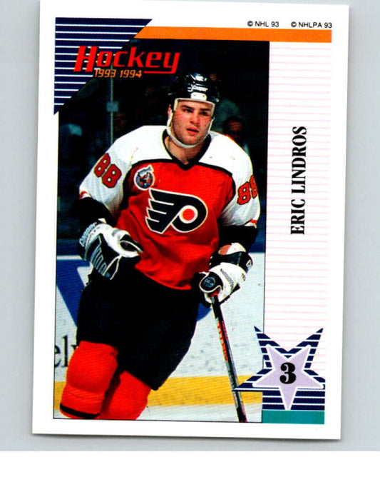 1993-94 Panini Stickers Hockey  #144 Eric Lindros  Philadelphia Flyers  V83604 Image 1