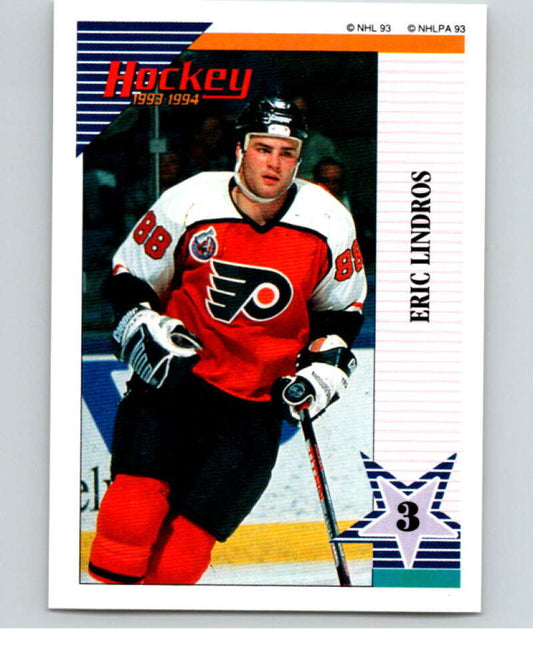 1993-94 Panini Stickers Hockey  #144 Eric Lindros  Philadelphia Flyers  V83607 Image 1