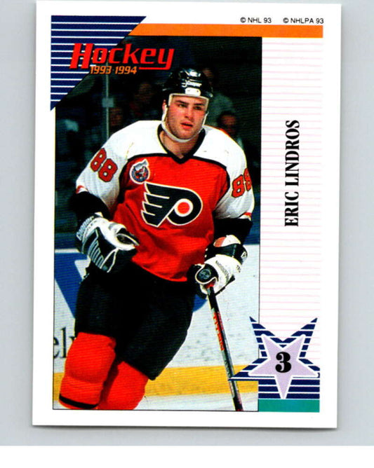 1993-94 Panini Stickers Hockey  #144 Eric Lindros  Philadelphia Flyers  V83608 Image 1