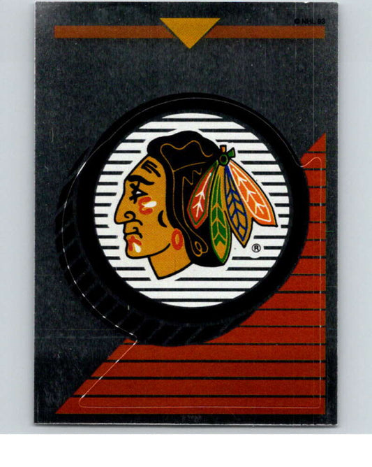 1993-94 Panini Stickers Hockey  #145 Blackhawks Logo   V83610 Image 1