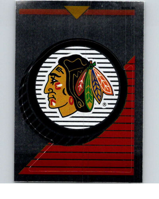 1993-94 Panini Stickers Hockey  #145 Blackhawks Logo   V83611 Image 1
