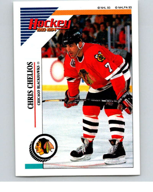 1993-94 Panini Stickers Hockey  #153 Chris Chelios   V83631 Image 1