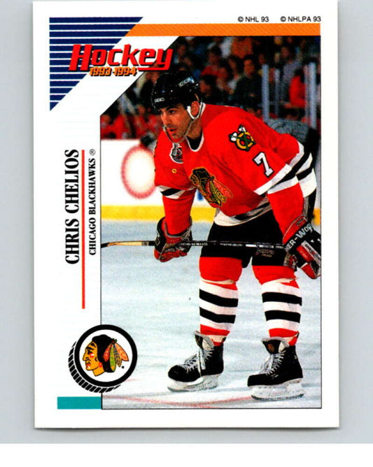1993-94 Panini Stickers Hockey  #153 Chris Chelios   V83632 Image 1