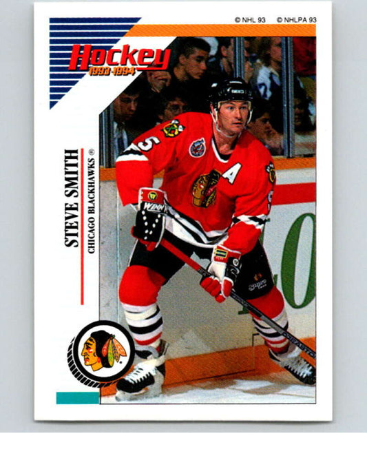 1993-94 Panini Stickers Hockey  #154 Steve Smith  Chicago Blackhawks  V83634 Image 1