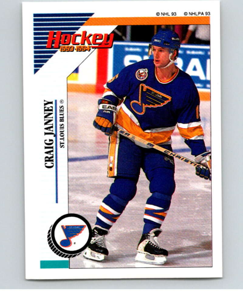 1993-94 Panini Stickers Hockey  #157 Craig Janney  St. Louis Blues  V83636 Image 1