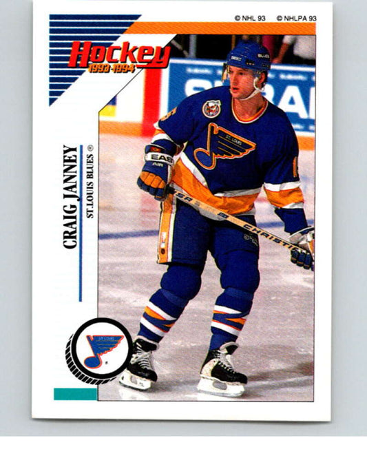 1993-94 Panini Stickers Hockey  #157 Craig Janney  St. Louis Blues  V83637 Image 1