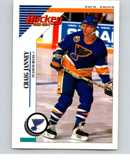 1993-94 Panini Stickers Hockey  #157 Craig Janney  St. Louis Blues  V83638 Image 1