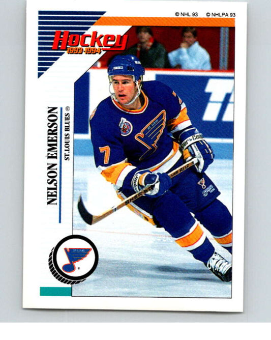 1993-94 Panini Stickers Hockey  #159 Nelson Emerson   V83645 Image 1