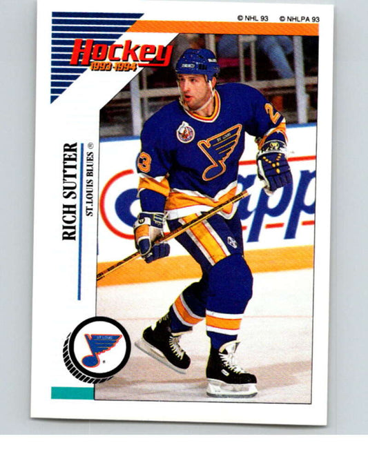 1993-94 Panini Stickers Hockey  #160 Rich Sutter   V83647 Image 1