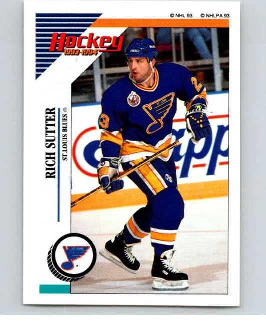 1993-94 Panini Stickers Hockey  #160 Rich Sutter   V83649 Image 1