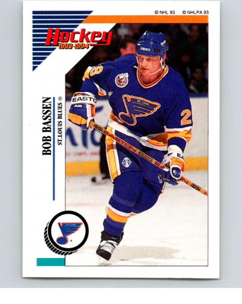 1993-94 Panini Stickers Hockey  #163 Bob Bassen   V83658 Image 1