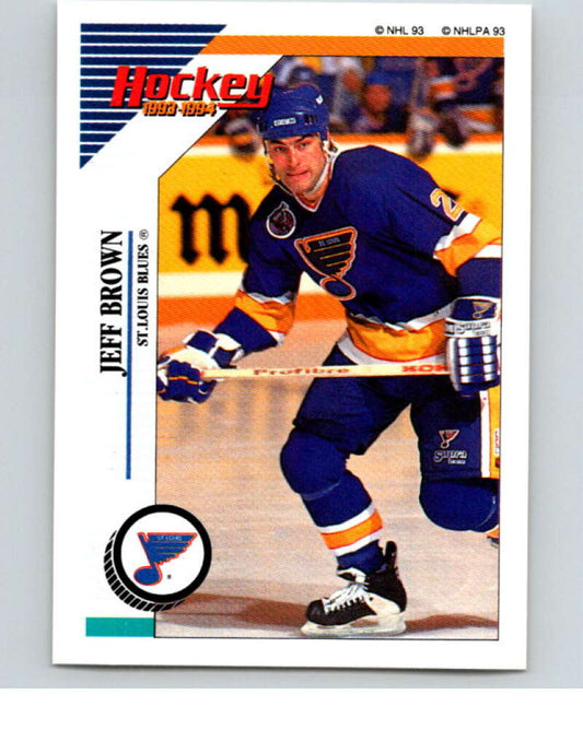 1993-94 Panini Stickers Hockey  #165 Jeff Brown   V83659 Image 1