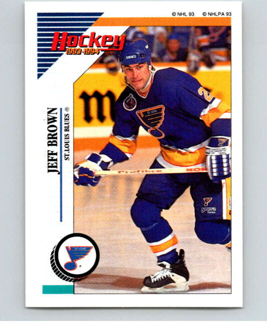 1993-94 Panini Stickers Hockey  #165 Jeff Brown   V83660 Image 1