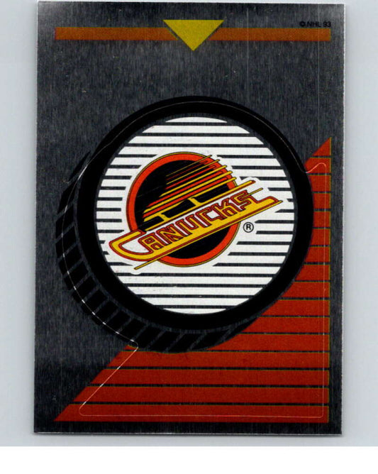 1993-94 Panini Stickers Hockey  #167 Canucks Logo   V83663 Image 1