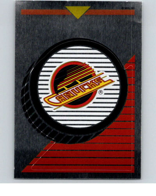 1993-94 Panini Stickers Hockey  #167 Canucks Logo   V83665 Image 1