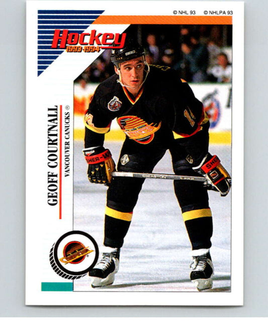 1993-94 Panini Stickers Hockey  #170 Geoff Courtnall  Vancouver Canucks  V83672 Image 1