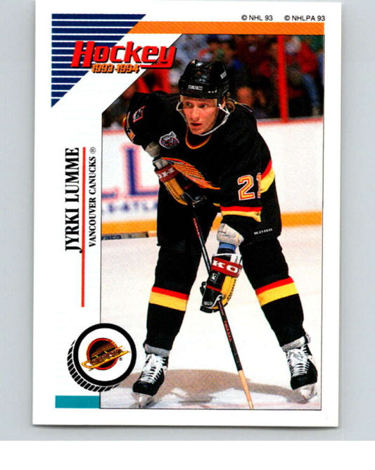 1993-94 Panini Stickers Hockey  #175 Jyrki Lumme  Vancouver Canucks  V83685 Image 1