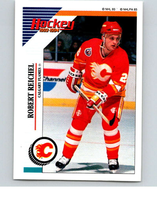 1993-94 Panini Stickers Hockey  #180 Robert Reichel  Calgary Flames  V83697 Image 1