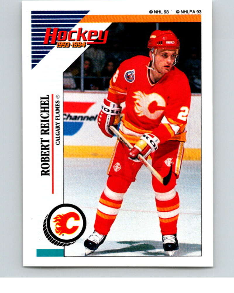 1993-94 Panini Stickers Hockey  #180 Robert Reichel  Calgary Flames  V83698 Image 1