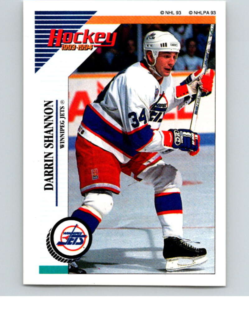 1993-94 Panini Stickers Hockey  #192 Darrin Shannon  Winnipeg Jets  V83722 Image 1