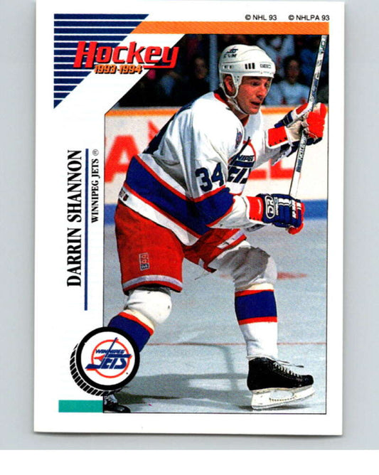 1993-94 Panini Stickers Hockey  #192 Darrin Shannon  Winnipeg Jets  V83723 Image 1