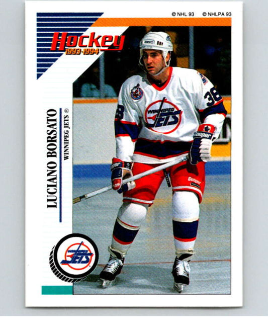 1993-94 Panini Stickers Hockey  #195 Luciano Borsato  Winnipeg Jets  V83732 Image 1