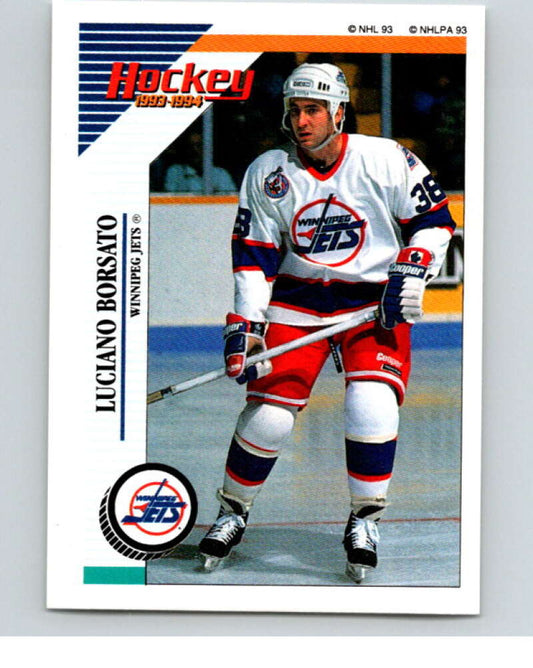 1993-94 Panini Stickers Hockey  #195 Luciano Borsato  Winnipeg Jets  V83733 Image 1