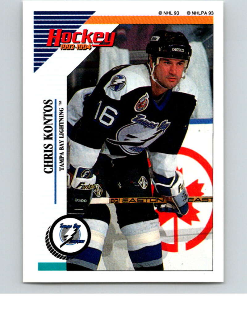 1993-94 Panini Stickers Hockey  #213 Chris Kontos  Tampa Bay Lightning  V83777 Image 1