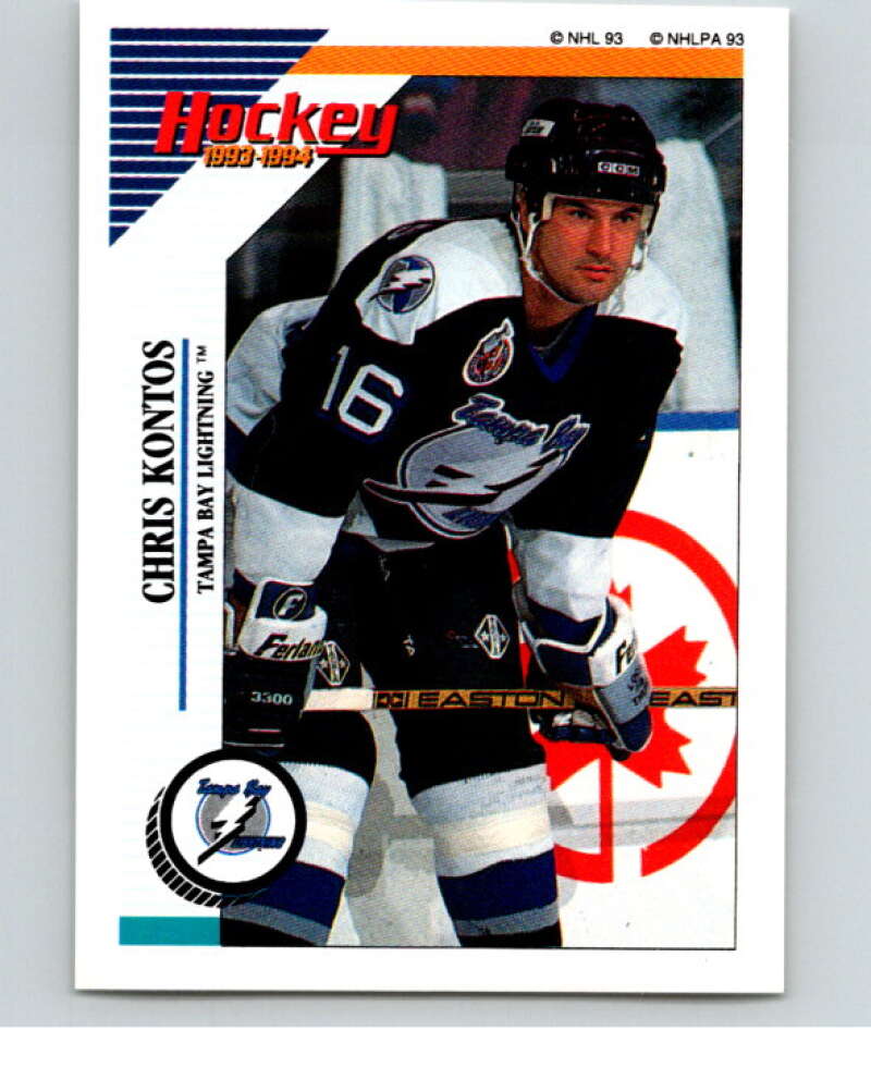 1993-94 Panini Stickers Hockey  #213 Chris Kontos  Tampa Bay Lightning  V83778 Image 1