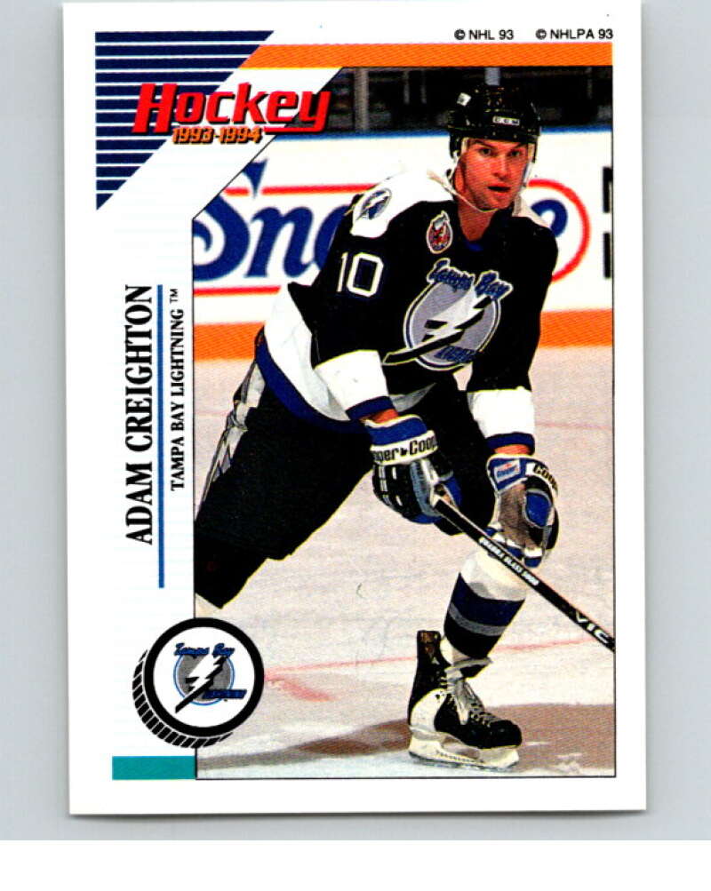 1993-94 Panini Stickers Hockey  #215 Adam Creighton  Tampa Bay Lightning  V83787 Image 1