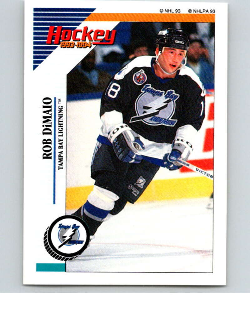 1993-94 Panini Stickers Hockey  #218 Rob DiMaio  Tampa Bay Lightning  V83792 Image 1