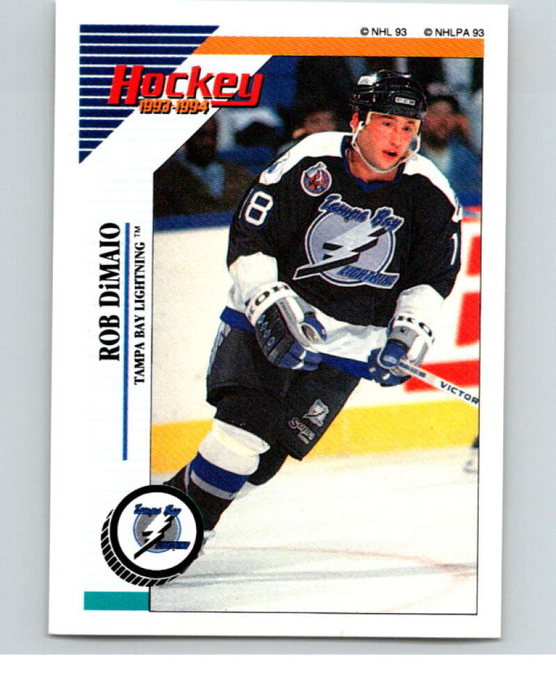 1993-94 Panini Stickers Hockey  #218 Rob DiMaio  Tampa Bay Lightning  V83793 Image 1