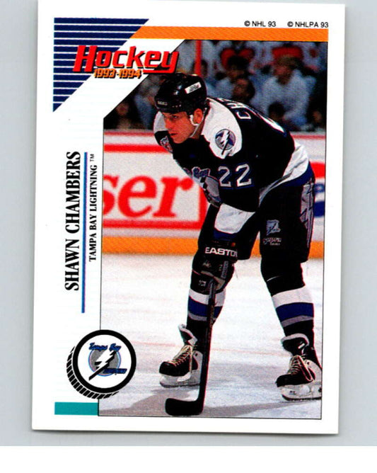 1993-94 Panini Stickers Hockey  #219 Shawn Chambers  Tampa Bay Lightning  V83796 Image 1