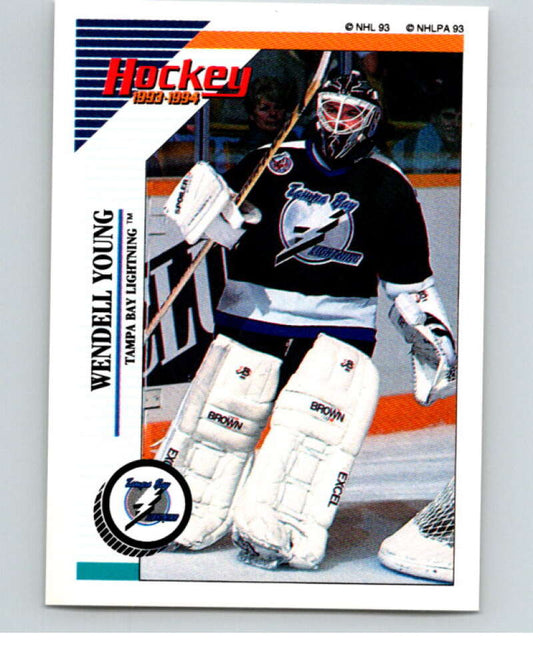 1993-94 Panini Stickers Hockey  #221 Wendell Young  Tampa Bay Lightning  V83803 Image 1