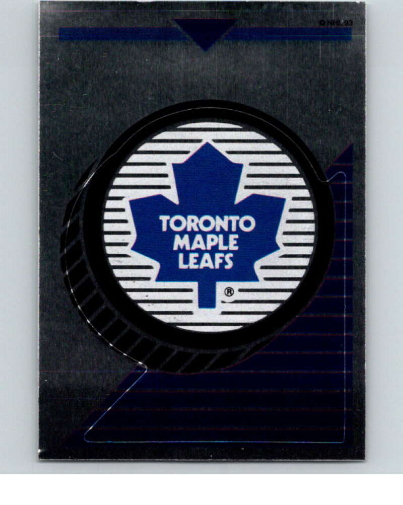 1993-94 Panini Stickers Hockey  #222 Maple Leafs Logo   V83807 Image 1