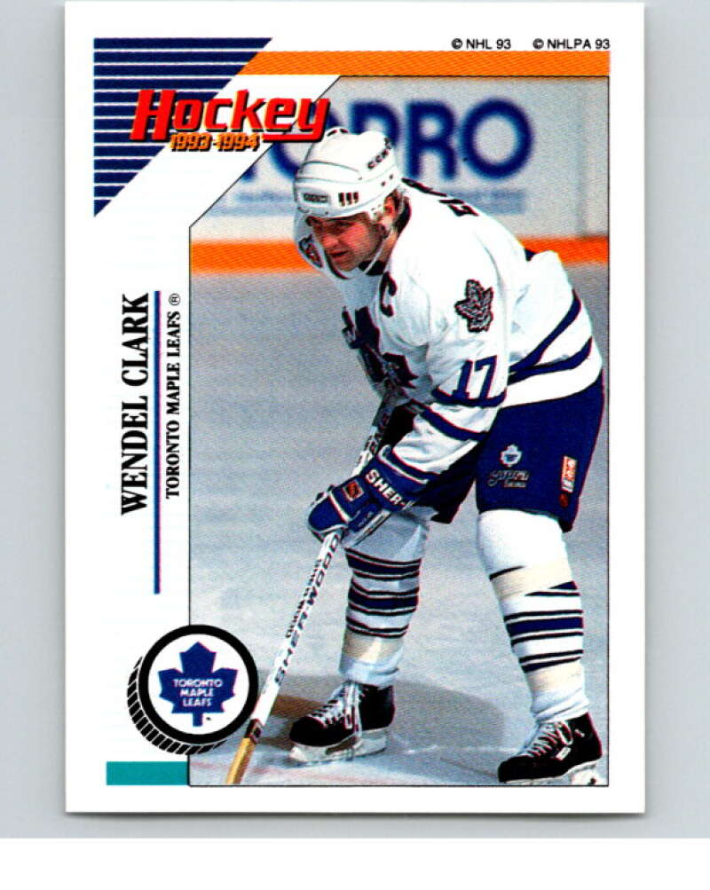 1993-94 Panini Stickers Hockey  #227 Wendel Clark  Toronto Maple Leafs  V83821 Image 1