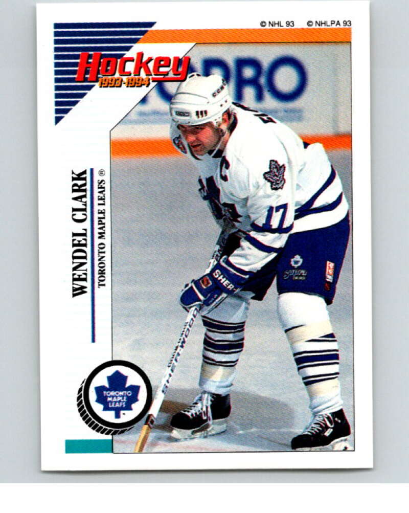 1993-94 Panini Stickers Hockey  #227 Wendel Clark  Toronto Maple Leafs  V83823 Image 1